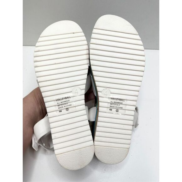 Jellypop Sandals Girls Size 4 White Multicolor Platform Open Toe - Picture 10 of 10